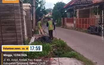 Minim Sosialisasi, Aktivitas Pemasangan Kabel Fiber Optik di Desa Kresek Tuai Tanda Tanya