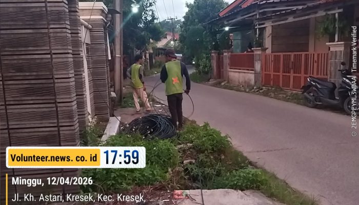 Minim Sosialisasi, Aktivitas Pemasangan Kabel Fiber Optik di Desa Kresek Tuai Tanda Tanya