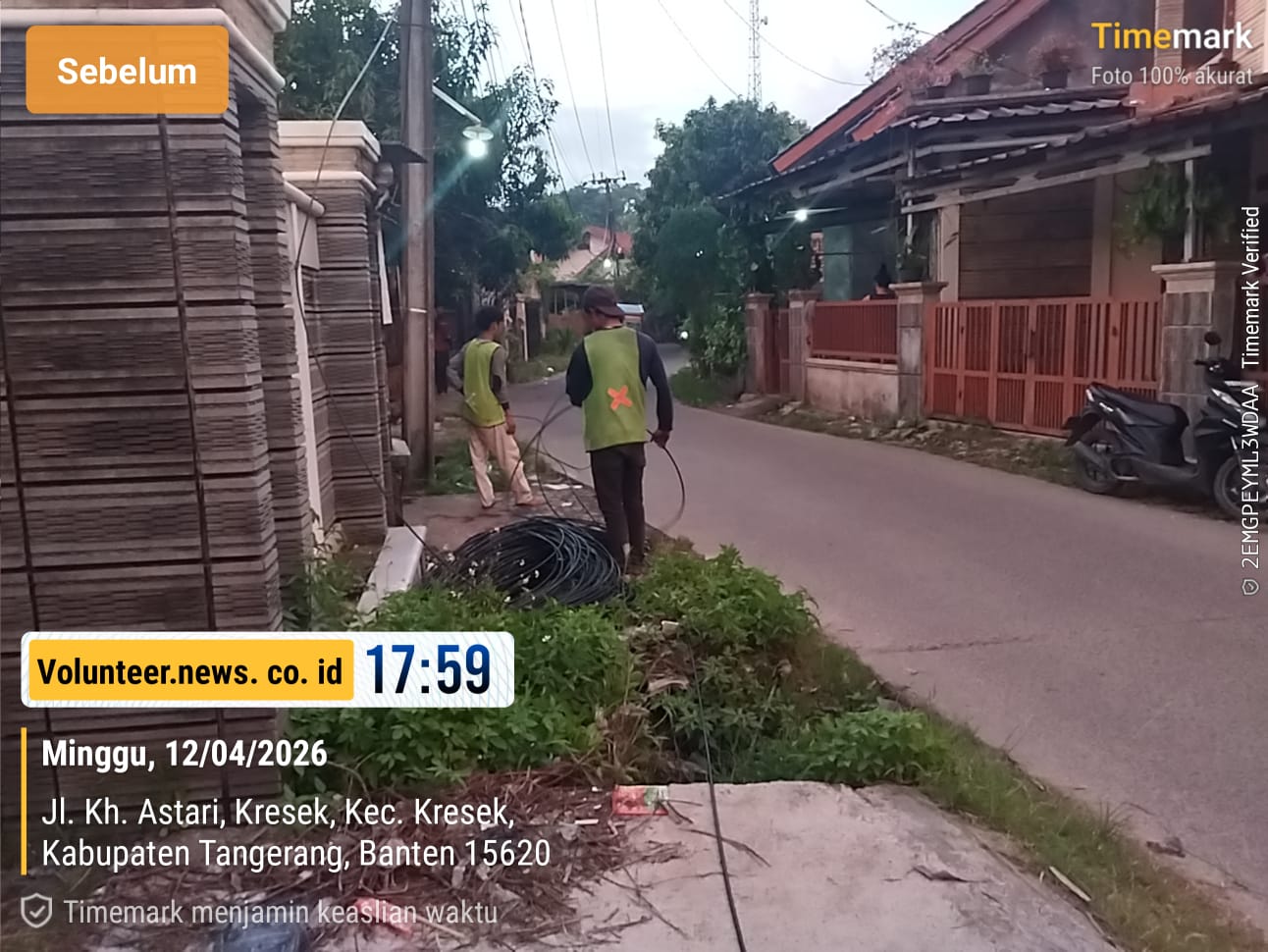 Minim Sosialisasi, Aktivitas Pemasangan Kabel Fiber Optik di Desa Kresek Tuai Tanda Tanya