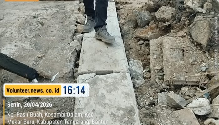 Proyek Sudah Jalan: Ada Apa di Balik U-Ditch di Desa Kosambi Dalam?
