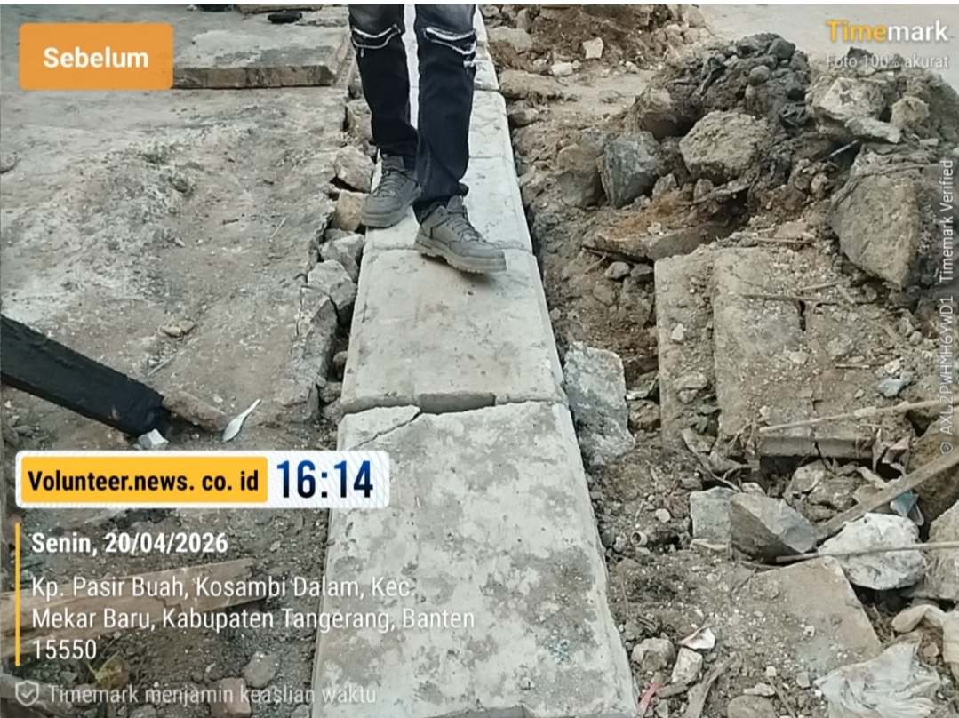 Proyek Sudah Jalan: Ada Apa di Balik U-Ditch di Desa Kosambi Dalam?