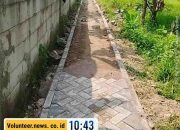 Proyek Jalan Paving Rp100 Juta di Desa Patrasana Jadi Perbincangan, Warga Kecewa Lebar Jalan Menyusut