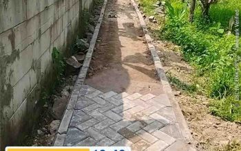 Proyek Jalan Paving Rp100 Juta di Desa Patrasana Jadi Perbincangan, Warga Kecewa Lebar Jalan Menyusut