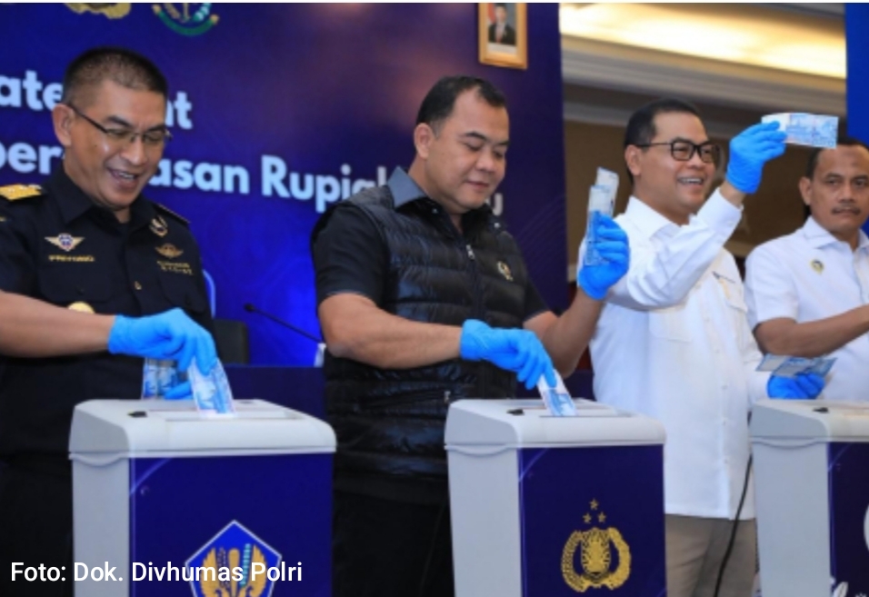 Sindikat Uang Palsu Digulung, Bareskrim dan BI Musnahkan 466 Ribu Lembar Rupiah Palsu