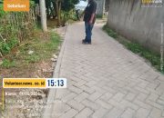 Baru Dibangun, Paving Block di Desa Bunar Kec.Sukamulya Sudah Dikeluhkan Warga